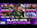 NEW Black Ops 7 Zombies ALL 3 DLC Maps Teased! Volcano, Throne New York, Monty House! (DLC 3/4/5)