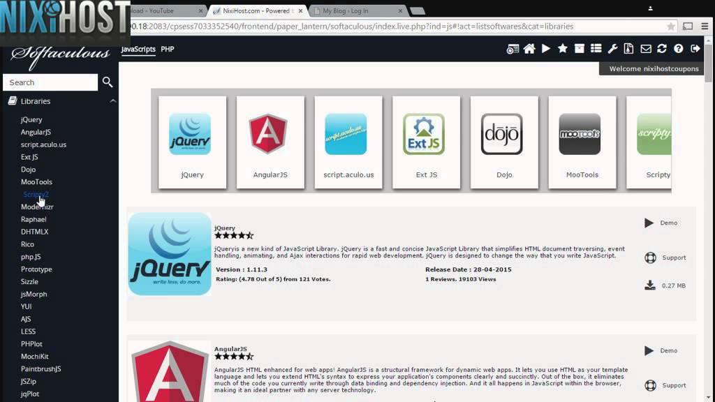 Html extensions. Dhtmlx. installing script and use. modernizr.