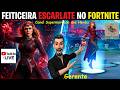 🔴 AO VIVO: FEITICEIRA ESCARLATE, WANDA MAXIMOFF no FORTNITE | SUPERMERCADO dos HERÓIS é SURREAL 😎👑🤣🛒