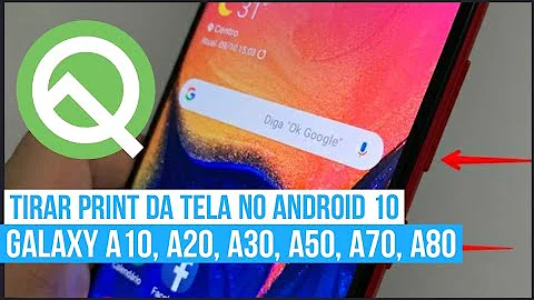Como tirar print A50 depois da atualização?