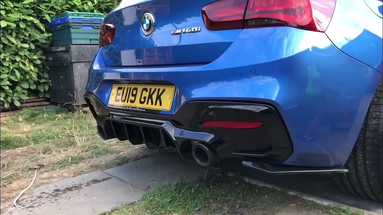 BMW M140i Back box delete and resonator delete YouTube