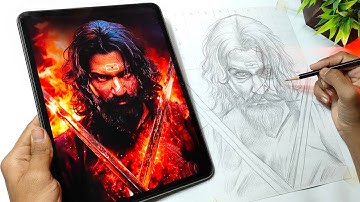 Chhaava Movie Drawing 🔥, Chhatrapati Sambhaji Maharaj Drawing, Outline Tutorial