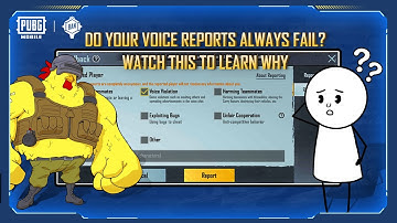 PUBG MOBILE | 410 Voice Reporting Feature Promotional