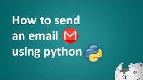 envoyer un mail avec python