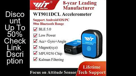 Bluetooth 5.0 Accelerometer sensor 50m range WT9011DCL Gyroscope Angle Sensor Electronic Compass Mag