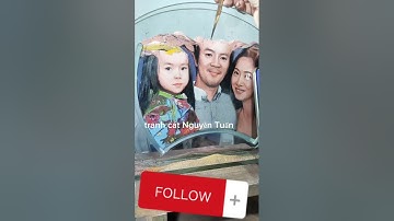 Tranh cát chân dung theo yêu cầu