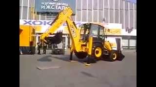 JCB сумасшедший трактор !