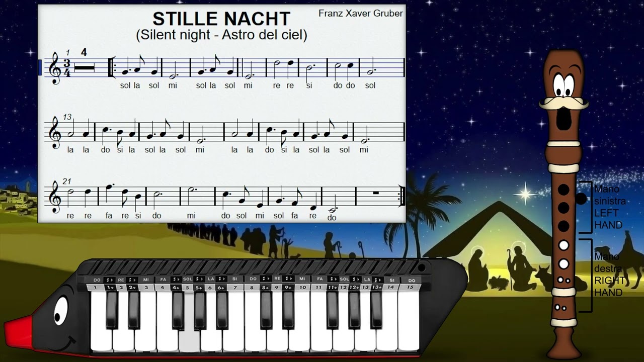 Stille Nacht - Silent Night - Astro del Ciel - Fluto Melò