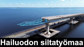 Hailuodon siltatyömaa 22.6.2025