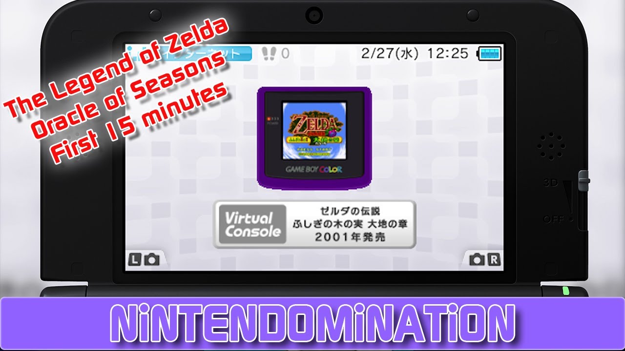 3ds Vc Legend Of Zelda Oracle Of Seasons First 15 Minutes Youtube