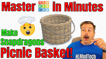 A Terrific Tinkercad picnic basket in minutes! Thanks Snapdragon