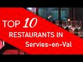 Ref:HwSAd8phpO4 Top 10 best restaurants in servies-en-val, france