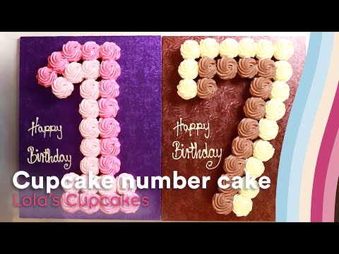 Cupcake Number/Letter Cake – All Things Cake