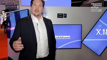 Upgraded easescreen X18 digital signage software at ISE 2018