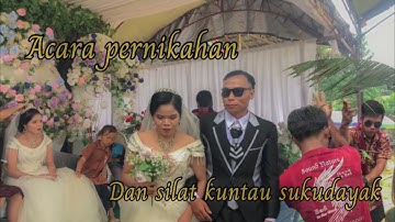 Silat kuntau dayak siang lawang skepeng Acara adat pernikahan di desa dirung pundu