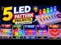 5 Amazing LED Pattern Projects on Breadboard |