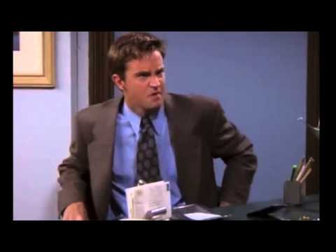 Chandler Bing's cute smile at gym