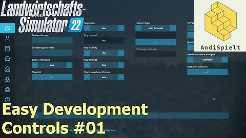 LS22 Modvorstellung: Easy Development Controls #01