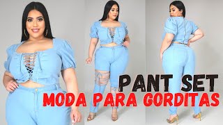 UNA IDEA MAS EN MODA PARA GORDITAS CON UN PANTALÓN SET #Shorts