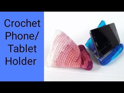 How to Crochet a Phone & Tablet Holder | Easy Crochet Tutorial