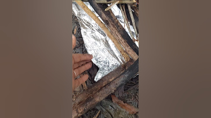 Easy way to make Fire in Wet Conditions with TIN Foil   #fire #survivalhacks #bushcraft