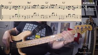 Video thumbnail of "Randy Crawford + The Crusaders - Street life [BASS COVER] - with notation and tabs"