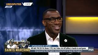 Skip Bayless SURPRISED Impressed by the Saints storming back to beat the Eagles - UNDISPUTED