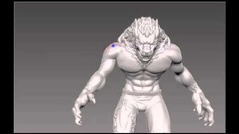 Zbrush digital sculpt, Werewolf fantasy character part three