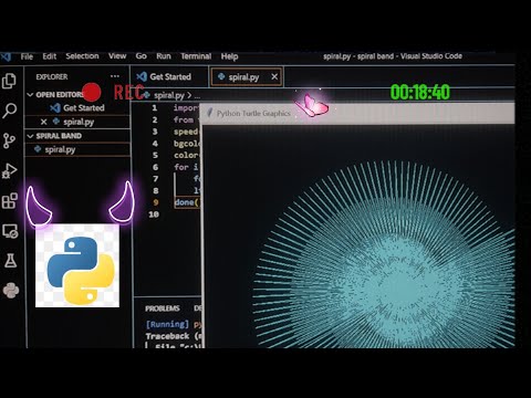 Create a Spiral Band 🪅 using Python GUI || python