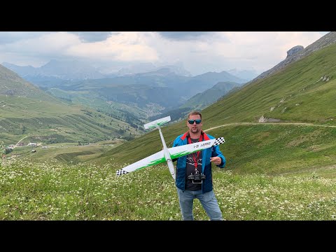 Mini Swift Mibo Modellsport Huggler  Test Flight Pordoi Dolomiten