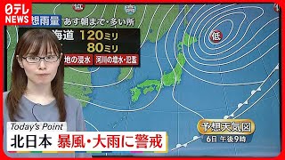【天気】北海道から新潟にかけて各地で雨  関東から九州は広く晴れ