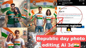 how to create 3d Ai 26 January  Republic day Image 🇮🇳 / Republic day photo editing