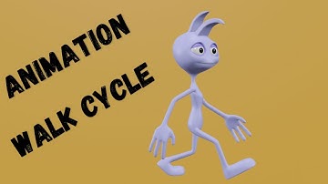 Learn animation walk cycle ||3D Character walk cycle Animation||
