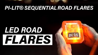 Pi - Lit® Sequential Led Road Flares Resimi