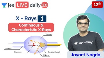JEE: X-Rays L1 | Continuous and Characteristic X-Rays | Unacademy JEE | JEE Physics | Jayant Nagda