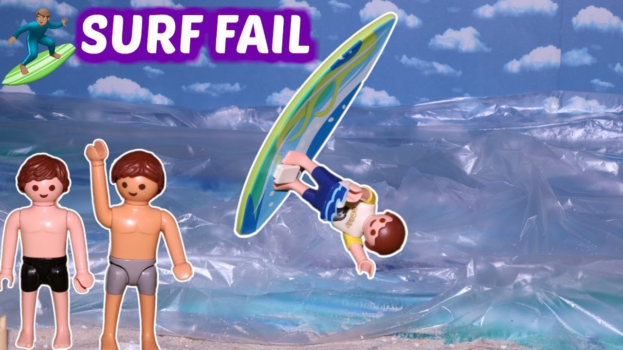 Playmobil Film deutsch - Fail beim Surfen - Wer blamiert sich? - YouTube