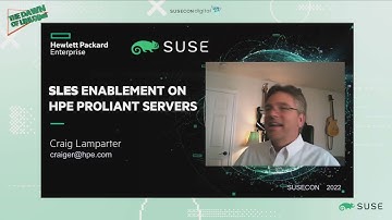 SUSE Linux Enterprise Server (SLES) Enablement on HPE ProLiant Servers