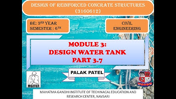 DESIGN WATER TANK, PART 3.7