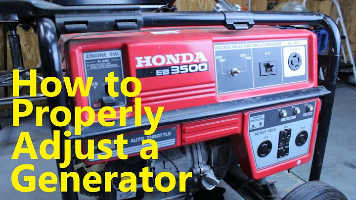 Ultimate Guide: Adjusting Your Honda EB3500x Generator