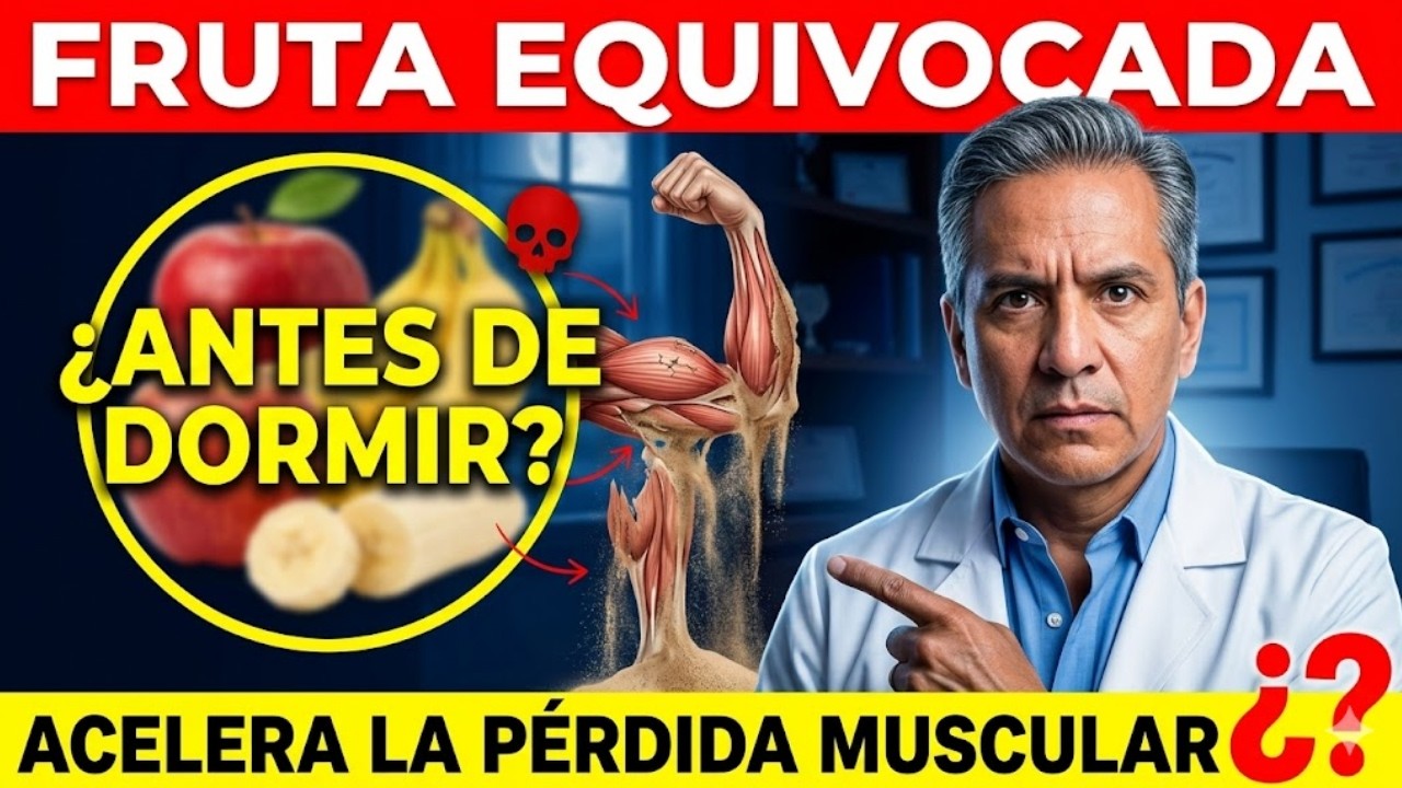 Médico Alerta: Comer La Fruta EQUIVOCADA Antes De Dormir Puede Acelerar Tu Pérdida De MÚSCULO