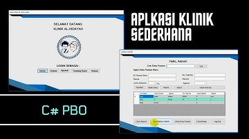 C# Aplikasi Klinik Sederhana