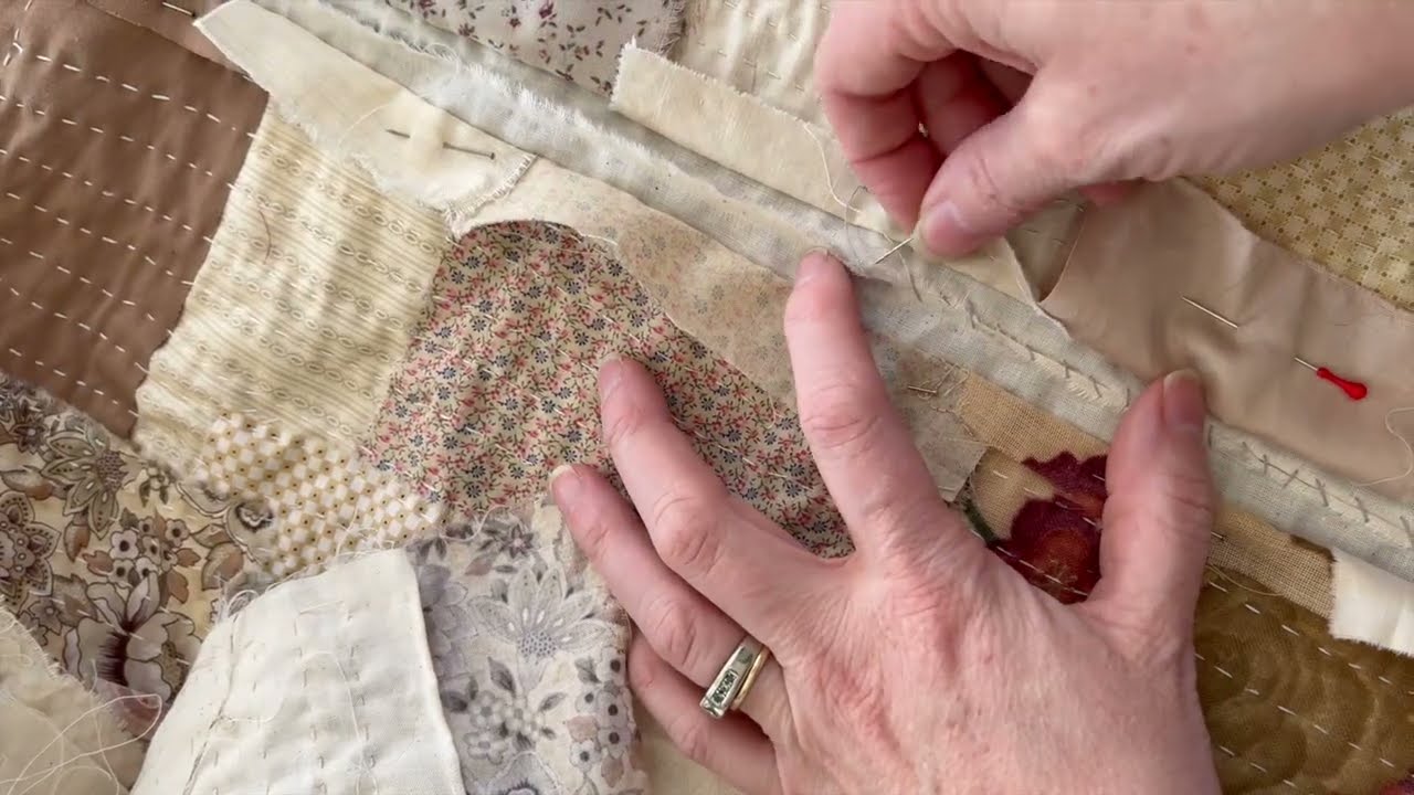 Стеганое одеяло, сшитое медленным швом