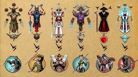 Shadow Fight 2 || Mythical Equipment Set Vs All Bosses | ( iOS/ Android Gameplay ) 