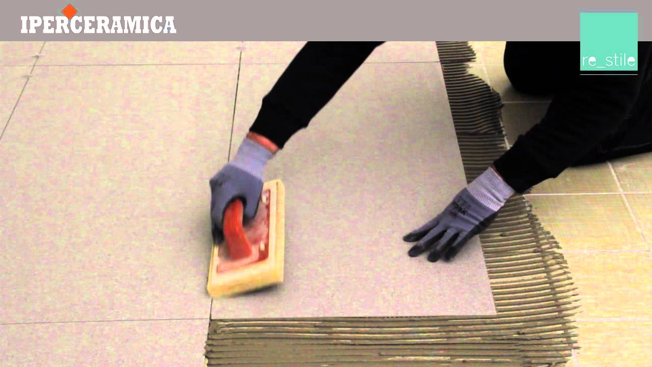 Posa pavimento gres sottile iperceramica youtube Gres porcellanato sottile effetto legno prezzi