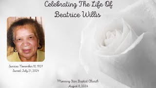 Celebrating The Life of Beatrice Willis