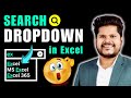 How To  Create Searchable Drop Down List In Excel || Hindi || HD