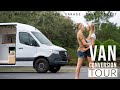 Van Tour | 2019 Sprinter Conversion, Full Shower, Kitchen, Garage, & Open Concept
