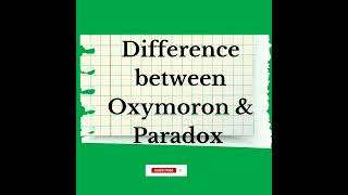 What is an Oxymoron? |Figure of Speech| |Miss. Literarian| #figuresofspeech #oxymoron #paradox