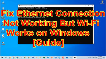 Fix Ethernet Connection Not Working But Wi-Fi Works on Windows [Guide] 2024
