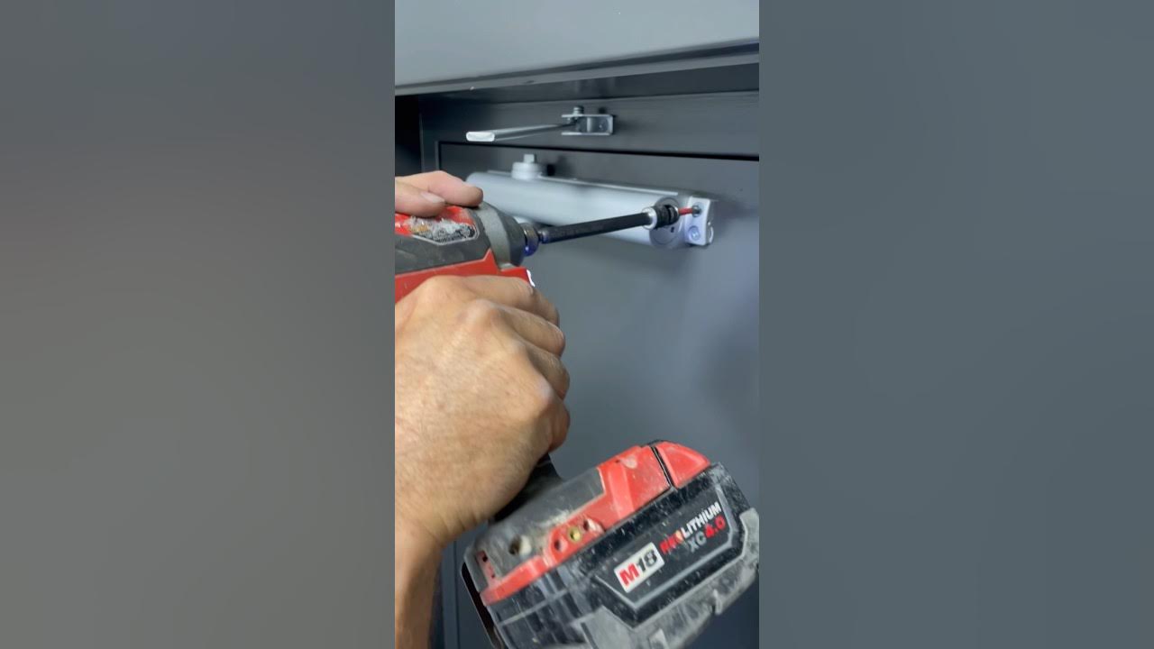 HowTo Install A Door Closer YouTube
